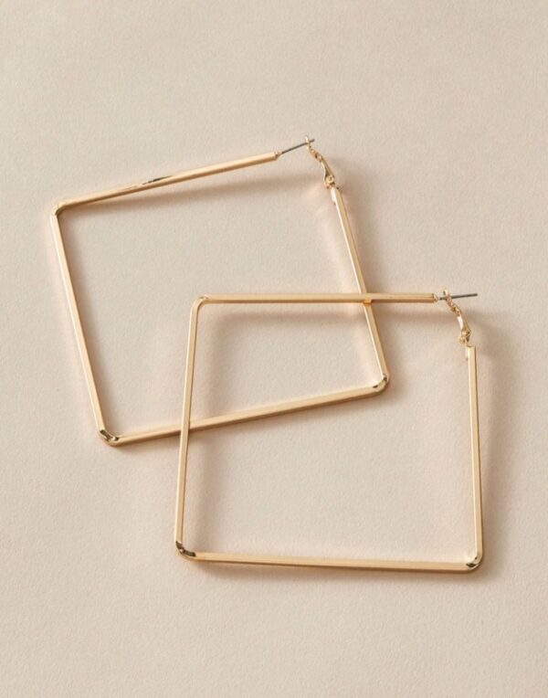 Geometric Hoop Earring - Image 3