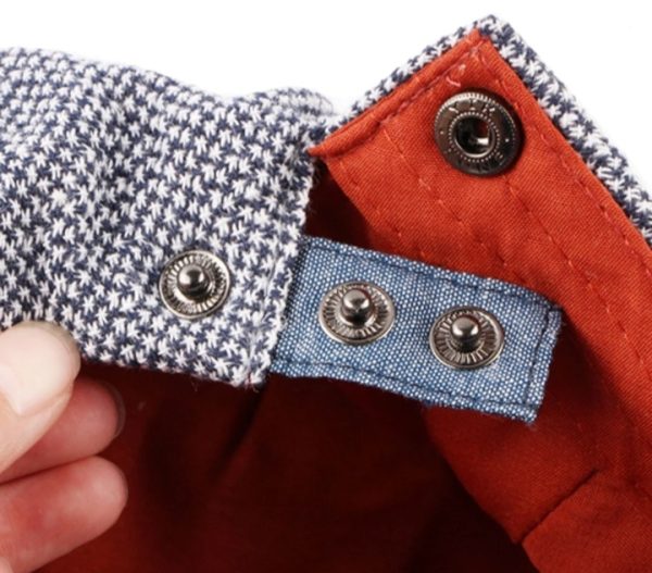 Plain Textured Retro Flat Cap - Image 4