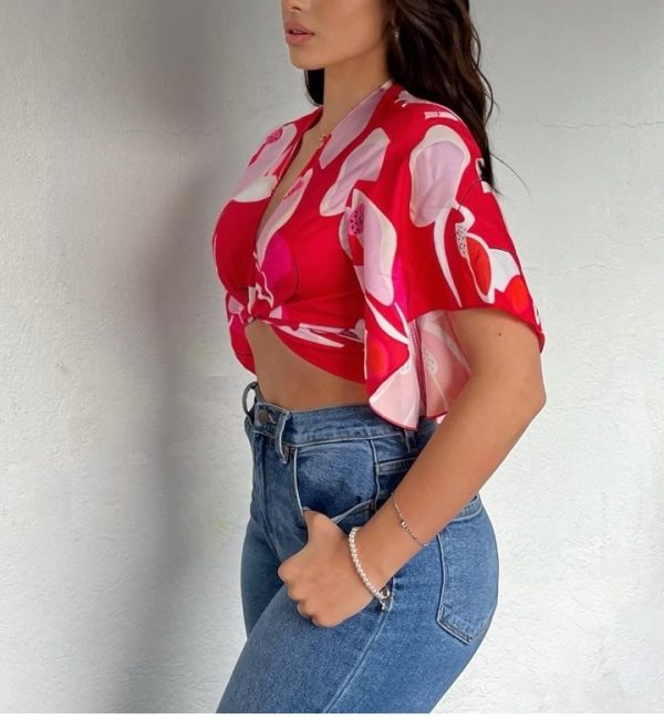 Flame Desire Wrap Top - Image 3