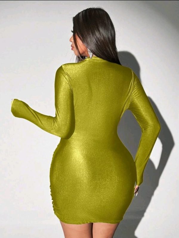 Olive Obsession Curve Plus Dress - Image 3